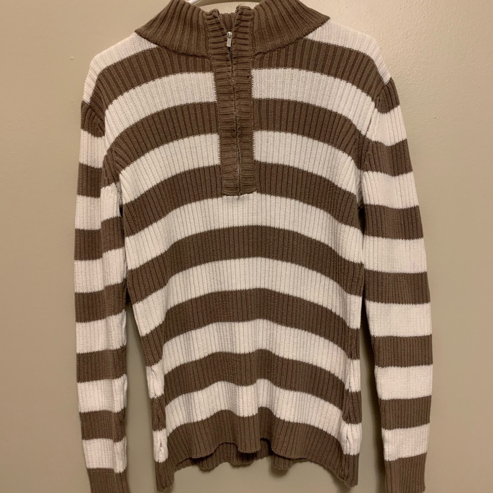 Liz Claiborne Quarter Zip Pullover (M)